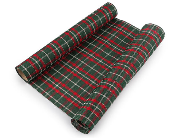 Elegant Christmas Decorative Fabric & Table Runner with Shimmering Lurex Thread, 36cm Width