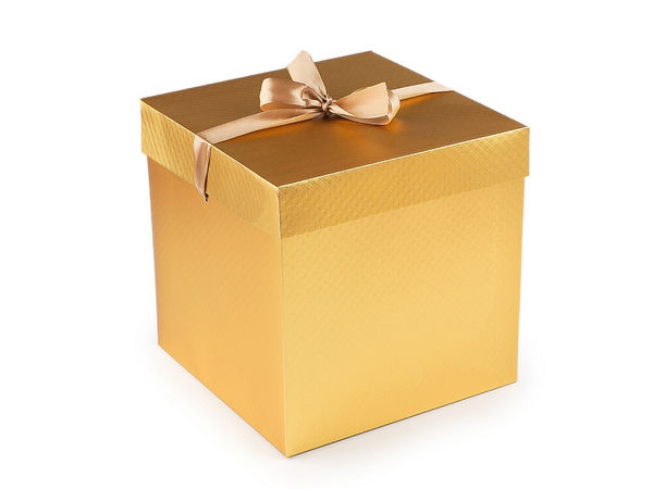 Premium Silver Matte Metallic Gift Box with Taffeta Ribbon Bow – Reusable Folding Presentation Box for Weddings, Birthdays, and Holidays