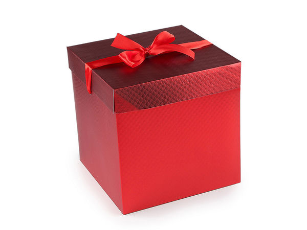 Premium Silver Matte Metallic Gift Box with Taffeta Ribbon Bow – Reusable Folding Presentation Box for Weddings, Birthdays, and Holidays