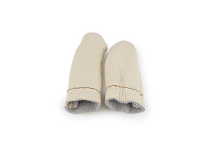 Premium Leather Finger Protectors for Needle Felting & Crafting - Ergonomic Thumb & Index Finger Guards (Set of 2)
