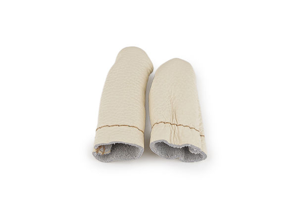 Premium Leather Finger Protectors for Needle Felting & Crafting - Ergonomic Thumb & Index Finger Guards (Set of 2)