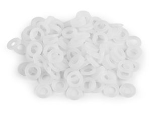 Premium 15mm Transparent Silicone Craft Rings for Crochet Bags and Handbags