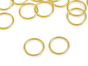 Premium 15mm Metal Bra Strap Adjustment Sliders - Nickel Finish Lingerie & Swimwear Hardware