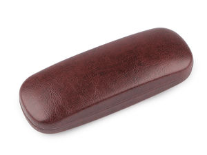 Premium Faux Leather Glasses Case - Sturdy Protective Eyeglass Cover with Magnetic Closure (6x16 cm)