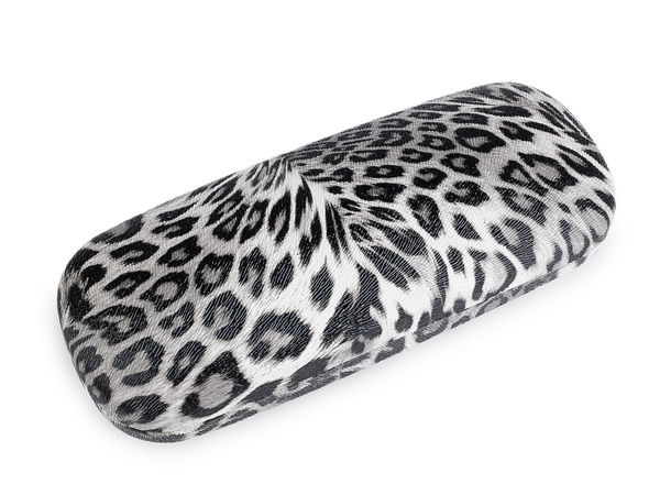 Premium Animal Pattern Eyeglass Case with Magnetic Closure - Protective Suede Lining Hard Shell Glasses Holder (6x16 cm)