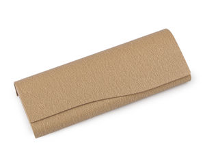 Premium Faux Leather Hard Shell Glasses Case (6x16 cm) - Protective Metal Eyeglass Case with Magnetic Closure
