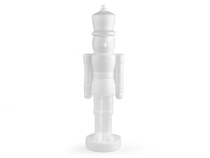 Large Polystyrene Nutcracker Soldier Christmas Decoration (21 x 68 cm) – Paintable 3D DIY Craft Blank with Metal Reinforcement
