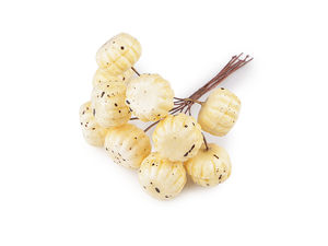 Premium Decorative Mini Artificial Pumpkins on Flexible Wire Picks for Autumn Wreaths, Halloween Crafts, and Floral Arrangements