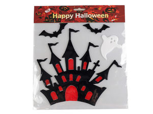 Reusable Halloween Gel Window Stickers - Assorted Festive Glass Decals