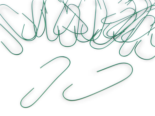 Premium Green Floral Wire Hooks for Christmas Tree Ornaments and Crafts - 100-Pack