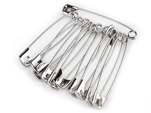 Premium Nickel Safety Pins (55mm) - Heavy-Duty Haberdashery & Craft Fasteners