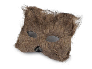 Furry Cat Carnival Mask - Premium Realistic Masquerade Eye Mask for Halloween, Costume Parties, and Festivals