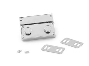 Premium Metal Slide Lock Clasp Fastener for Handbags and Purses, 27x41mm Designer Flap Lock Set