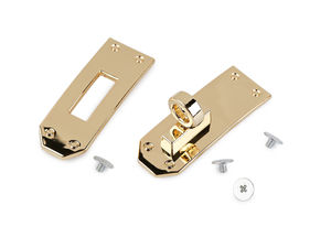Premium Curved Twist Lock Clasp for Handbag & Purse Making - 2-Piece Rotary Turn Lock Fastener Set with Screws