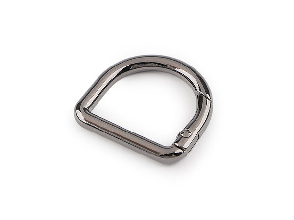 Solid Metal Half-Ring Carabiner Clip for Handbags & Backpacks (Fits 22mm)