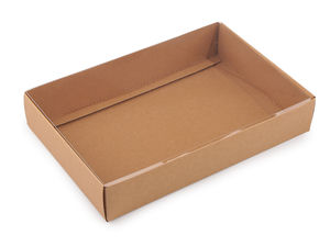 Premium Natural Brown Paper Gift Box with Transparent Lid - Easy-to-Assemble Kraft Display Box