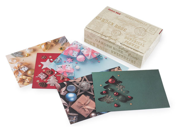 Christmas Gift Money Envelopes 12 x 17.5 cm - Self-Adhesive Holiday Envelopes for Vouchers & Cards (100 Pack, 5 Motifs)