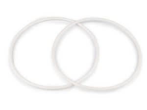 White Plastic Craft Rings for Dreamcatchers & Wind Chimes - Lightweight DIY Hoops (B-Grade, 21cm & 26cm)