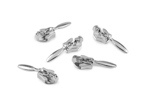 Premium Metal Slider for No. 3 Nylon Invisible Zippers with Autolock - Nickel Finish