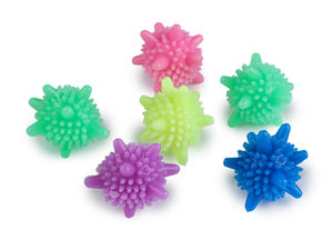 Premium Reusable Laundry Dryer & Washing Machine Balls (Set of 6) - Eco-Friendly Softener Alternative, Anti-Tangle & Fast Drying