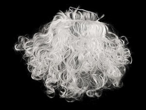 White Santa Claus Costume Beard with Comfort Elastic Band