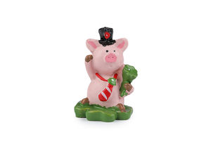 Miniature Good Luck Charm Figurine with Gift Box - Small Lucky Symbol for Crafts, Arrangements, and Gifting