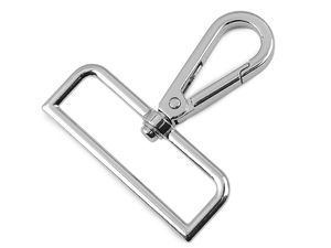 Premium Metal Swivel Carabiner Snap Hook, Fits 50mm Straps – Heavy-Duty Hardware for Bags, Backpacks, and Dog Leashes