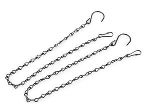 Premium Metal Hanging Chain with Hook and Carabiner - Heavy-Duty 50cm Utility Chain for Planters, Flower Pots, Lanterns, and Garden Decor