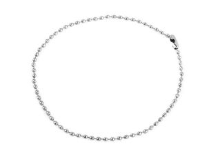Premium Nickel Ball Chain Loop (25 cm) - 2 mm Metal Bead Connector for Tags, Handbags, and Garments