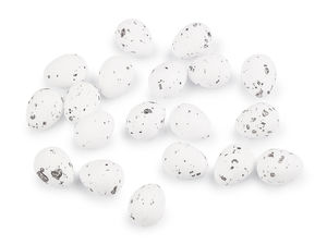 White Speckled Decorative Quail Eggs for Easter & Spring Crafts - 100-Piece Set in Jar