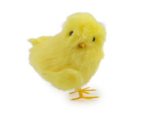 Charming Plush Yellow Easter Chick Decoration - Lightweight Spring Craft & Wreath Accent