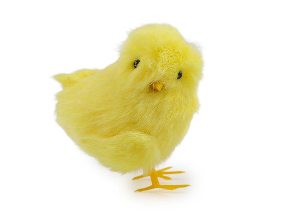 Charming Plush Yellow Easter Chick Decoration - Lightweight Spring Craft & Wreath Accent