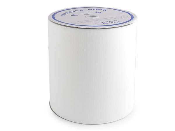 Premium Hook-Only Fastener Tape - 30cm Wide, Customizable Length by the Meter (White)