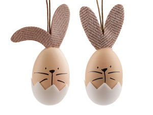 Decorative Hanging Easter Bunny Eggs – Premium Spring Ornaments for Wreaths, Trees, and Vases