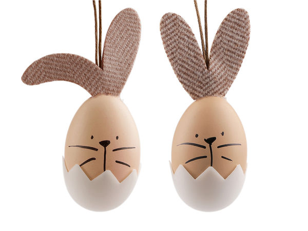 Decorative Hanging Easter Bunny Eggs – Premium Spring Ornaments for Wreaths, Trees, and Vases