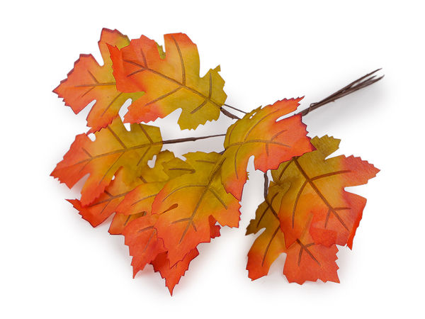 Decorative Wired Artificial Leaves for Crafts and Floral Arrangements (10-Piece Set)