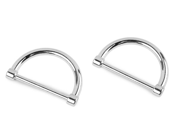 Flat Metal D-Ring (30mm) for Garments, Bag Straps & Textile Accessories
