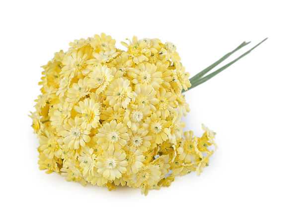 Premium Artificial Yarrow Wildflower Bouquet - Bendable Wire Stems for DIY Floral Arrangements, Wreaths, and Home Decor