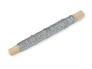 Premium Flexible Binding Wire (0.5mm, 45g) on Wooden Spool - High-Strength Floristry and Craft Wire