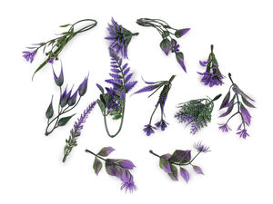 Premium Artificial Mini Twigs and Decorative Plant Picks (11-Piece Set) - Multi-Use Faux Floral Accents for DIY Wreaths, Headpieces & Crafts