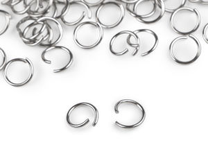 Premium Stainless Steel Connecting Rings, 9-10mm Platinum - Heavy-Duty Jump Rings for Keychains, Crafting, and Hardware Repair