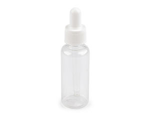 Clear Plastic Pipette Bottle with Glass Dropper (48 ml) – Precise Liquid Dosing for Arts, Crafts, and Hobbies