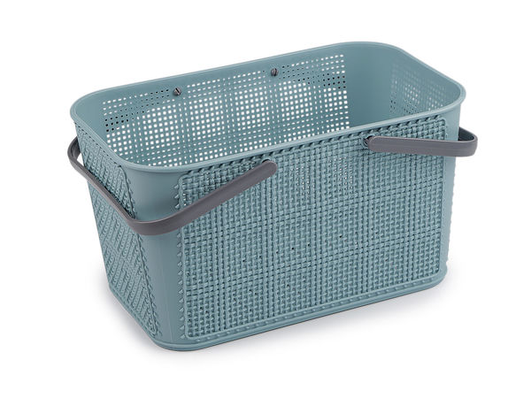 Multipurpose Perforated Storage Basket with Handles, 18.5 x 28.5 cm