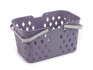 Premium Perforated Storage Basket with Carry Handles, 18x28.5 cm Organizer for Home, Retail, and Haberdashery Display