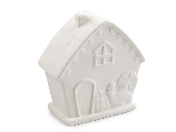 DIY Paintable House Coin Bank - Creative Crafting Money Saving Box for Kids and Adults