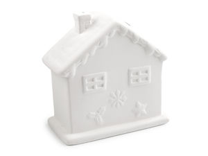 DIY Paintable House Coin Bank - Creative Crafting Money Saving Box for Kids and Adults