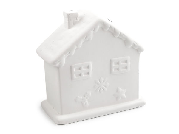 DIY Paintable House Coin Bank - Creative Crafting Money Saving Box for Kids and Adults