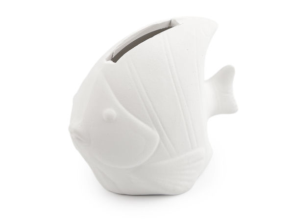 DIY Paintable White Coin Bank - Blank Money Box for Arts and Crafts, Assorted Shapes