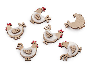 Premium Crafted Wooden Hen Cutout for Floral Arrangements, Wreaths & DIY Crafts