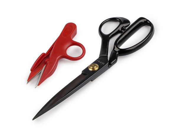 PIN Professional Tailor's Shears Set (Black) - Premium Heat-Forged Steel Fabric Scissors with Thread Snips